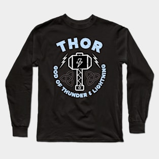 Thor God Of Thunder And Lightning Long Sleeve T-Shirt